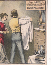 Trade Card David's Prize Soap, Man Admiring Nightshirt, Giveaway June 1882 4