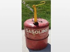 Vintage Metal Gasoline Oil Can Large Red Empty Chilton  picture