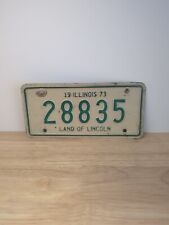 1973 Illinois Motorcycle License Plate picture