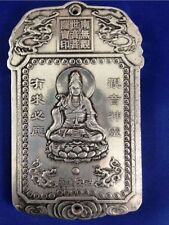 Ancient Chinese Tibetan Silver Tibetan Silver Thangka Amulet Collection picture