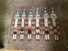 Navajo Yei Pictorial Weaving Handmade Rug Vintage Native American Art 24 X 34” picture