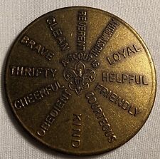Vintage BSA Boy Scouts of America Scout Oath Token Medal Challenge Coin  picture