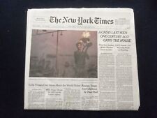 2023 JAN 5 NEW YORK TIMES - A CRISIS LAST SEEN ONE CENTURY AGO GRIPS THE HOUSE picture