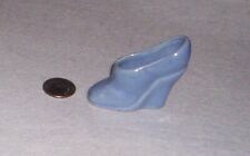Uhl Pottery Blue Miniature Wedge Shoe picture