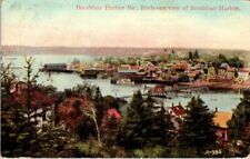 Vintage postcard- Birds-eye view of Boothbay Harbor- Boothbay Harbor Me. 1910 picture