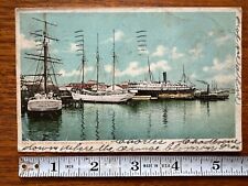 Antique Postcard Along The Waterfront Jacksonville Florida Posted 1905 picture