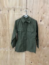 Korean War 1950s US Army OG 107 olive green COTTON SATEEN Shirt Long Sleeve picture