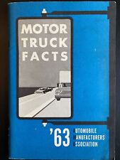 Vtg 1963 Motor Truck Facts Booklet Automobile Manufacturers Association 56 pgs picture