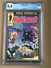 MARVEL NIGHTMASK #1 CGC 9.4 WHITE 1986 SHARP COVER 1ST APPEARANCE AND ORIGIN picture