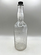 Vintage Glass Barber Hair Tonic Bottle 