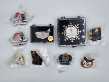 Lot of 9 Rare 2002 Salt Lake City Olympics Delta Airlines Employee Sponsor Pins picture