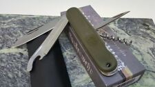 Military Surplus Bundeswehr Style Repro Pocket Knife Multi-Tool OD Green Handle picture