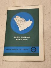 Vintage 1973 Saudi Arabia Road Map ARAMCO - ARABIAN AMERICAN OIL COMPANY picture