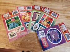 Pokemon Super-Size Stickers 5 Packs By Artbox 1999 Officially Licensed NEW Zard picture