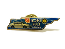VINTAGE SATURN ION 03 LAUNCH LAPEL PIN ENAMEL PINBACK TENNESSEE COLLECTIBLE CAR picture