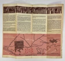 1967 Map Custer Battlefield National Monument Brochure Montana, Little Bighorn picture