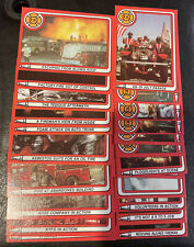 1-22 1981 K.F. Byrnes Fire Department Complete Card Set NYFD Chicago FD  Heroes picture