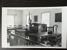 Vtg Postcard RPPC Beardstown Illinois IL Lincoln Courtroom H57H picture