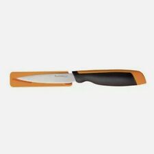 Tupperware Universal Utility Knife Stainless Steel Kitchen Tool Sheath Orange/bl picture