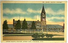 Union Pacific Railroad Depot Cheyenne Wyoming Postcard picture