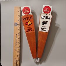 Lot Of 2 Uinta Brewing Beer Tap Handles picture