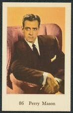 1965 PERRY MASON RAYMOND BURR DUTCH NUMBERED GUM CARD SERIES 6 #86 EX/MT picture