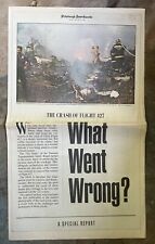 Pittsburgh Post-Gazette Newspaper September 18 1994 Crash of US Air Flight 427 picture