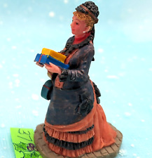 LEMAX Victorian Woman Presents Bustle Dress Christmas Village Accessory INV37 picture