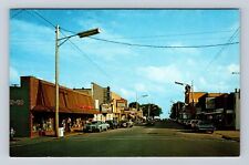 East Tawas MI-Michigan, Main Street of East Tawas, Vintage Souvenir Postcard picture