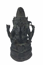 Vintage Ganesh Brass Figure Sculpture picture
