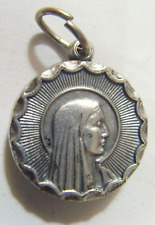 vintage catholic Saint Mary our Lady of Lourdes holy water relic fv1871 picture