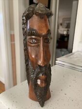 Jamaican Hand Carved Wooden Sculpture - 8” Tall picture