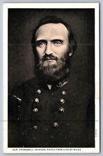 c1930 postcard GENERAL STONEWALL JACKSON PHOTO FROM LIFE BY MILEY picture