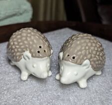 2014 Threshold Stoneware Hedgehog Salt and Pepper Shakers picture