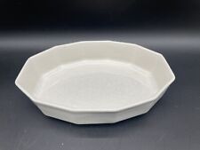 Pfaltzgraff Heritage White 9 5/8” Oval Baker 12 sided. Oven and microwave safe picture