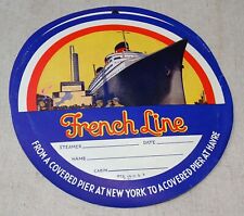 French Line Luggage Decal circa 1937 picture