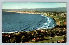 Los Angeles CA-California LA County West Coast Beaches Aerial Vintage Postcard picture