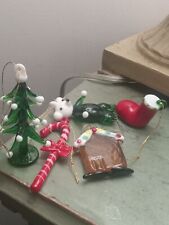 glass christmas ornaments lot picture