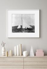 Photo: Ethelwynn, Sailboat with two men in it, c1895, JS Johnston picture