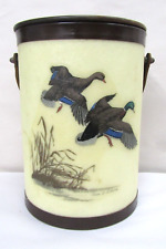 Vintage Bacova Guild Duck Mallard Cooler Ice Bucket Hand Made USA 8 3/4
