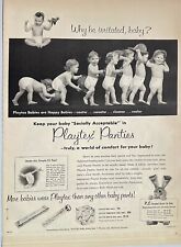 1952 Playtex Panties Print Ad Baby Babies Fireman Hat Why Be Irritated? Comfort picture