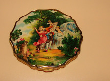 Vnt STRATTON Compact Victorian Cupid Powder Case England Love Couple Beauty LKNW picture
