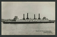 Port Costa CA: c.1910s RPPC Photo Postcard SOUTHERN PACIFIC STEAMER CONTRA COSTA picture