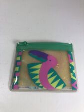 Vintage 1990 Sanrio Toucan Tropical Vinyl Coin Pouch SUPER RARE CHARACTER HTF picture