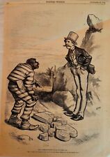 Gov. Moses South Carolina Pardons PRISONERS, Thomas Nast illust. full pg. 1874 picture