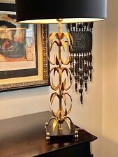 MCM Abstract Art Table Lamp - Doré Brass - Wil Shepherd Studio - Botanical picture