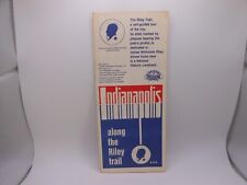 Vtg Travel Brochure: Indianapolis Along the Riley Trail, Self-Guided Tour w/Map picture