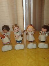 Set 4 Hallmark Wireless Angel Choir Christmas Pageant Musical Singing Angels picture