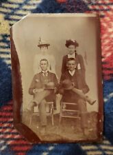 Tintype of 1870s Cowboys and Wives Wild West. Pioneers. picture