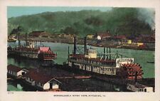 Paddle Steamer Pacific No 2 Monongahela River Pittsburgh Pennsylvania Postcard picture